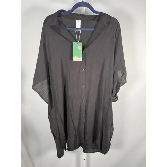 NWT Halara Work Blouse Black Large - Picture 2 of 6